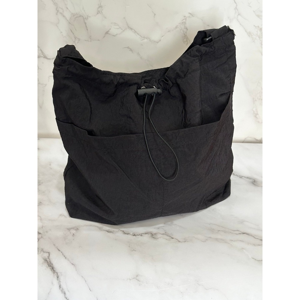 Lightweight Nylon Drawstring Shoulder Bag